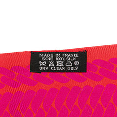 エルメス ツイリー クリック セ ヌエ スカーフ レッド パープル シルク レディース HERMES 【中古】