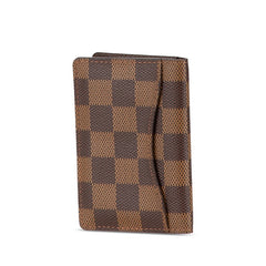 ルイ ヴィトン ダミエ オーガナイザー ドゥ ポッシュ カードケース N61721 ブラウン PVC レザー レディース LOUIS VUITTON 【中古】