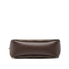 ルイ ヴィトン ダミエ トゥルースメイクアップ ハンドバッグ N51982 ブラウン PVC レザー レディース LOUIS VUITTON 【中古】