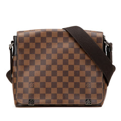 ルイ ヴィトン ダミエ ディストリクトPM ショルダーバッグ N41031 ブラウン PVC レザー レディース LOUIS VUITTON 【中古】