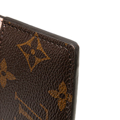 ルイ ヴィトン モノグラム ポルト カルト LVチャーム カードケース 名刺入れ M82739 ブラウン ピンク PVC レザー レディース LOUIS VUITTON 【中古】