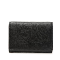 グッチ GGマーモント カードケース 名刺入れ 795335 ブラック レザー レディース GUCCI 【中古】