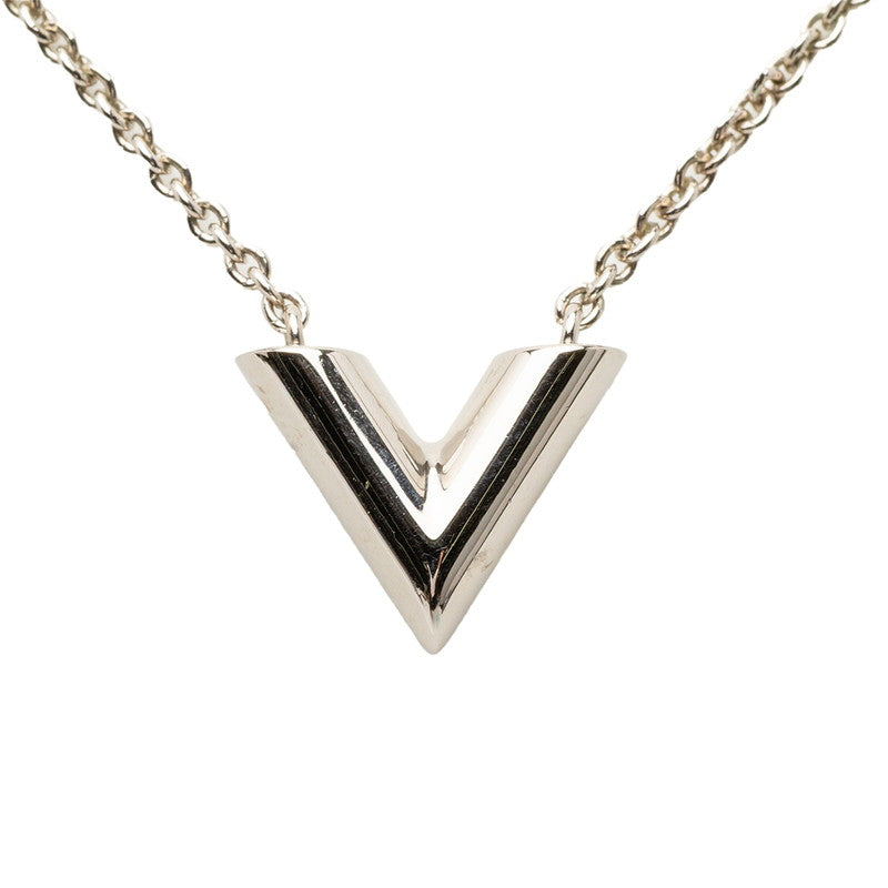 ルイ ヴィトン エセンシャルV ペンダントネックレス M63197 シルバー メタル レディース LOUIS VUITTON 【中古】