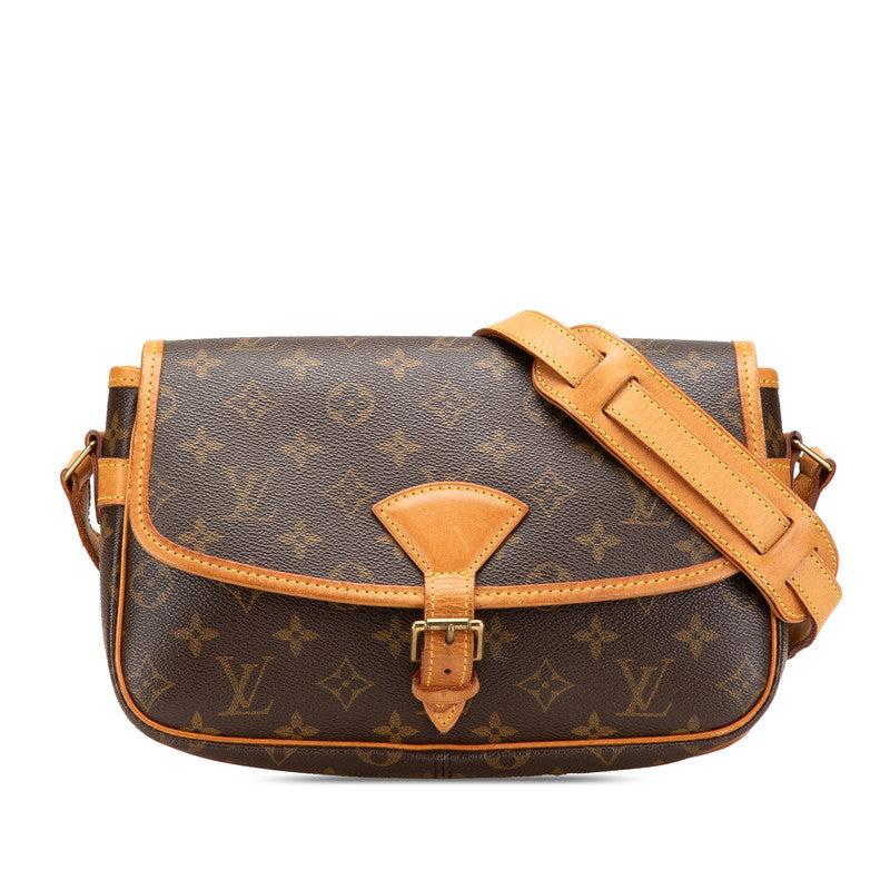 ルイ ヴィトン モノグラム ソローニュ 斜め掛け ショルダーバッグ M42250 ブラウン PVC レザー レディース LOUIS VUITTON 【中古】