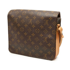 ルイ ヴィトン モノグラム カルトシエールGM 斜め掛け ショルダーバッグ M51252 ブラウン PVC レザー レディース LOUIS VUITTON 中古