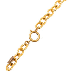 シャネル ココマーク ロング チェーン ペンダント ネックレス ゴールド メッキ レディース CHANEL 【中古】