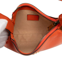 グッチ GGマーモント アフロディーテ ハンドバッグ ワンショルダーバッグ 739076 オレンジ レザー レディース GUCCI 【中古】