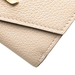 ルイ ヴィトン ポルトフォイユ ロック ミニ 三つ折り財布 M69340 グレージュ レザー レディース LOUIS VUITTON 中古