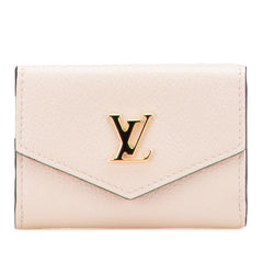ルイ ヴィトン ポルトフォイユ ロック ミニ 三つ折り財布 M69340 グレージュ レザー レディース LOUIS VUITTON 【中古】