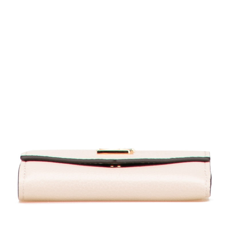 ルイ ヴィトン ポルトフォイユ ロック ミニ 三つ折り財布 M69340 グレージュ レザー レディース LOUIS VUITTON 【中古】