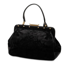 グッチ ハンドバッグ 303886 ブラック スウェード レザー レディース GUCCI 【中古】