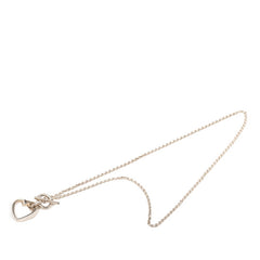 エルメス クルードフォルジュ チェーン ハート ペンダント ネックレス シルバー SV925 シルバー レディース HERMES 中古