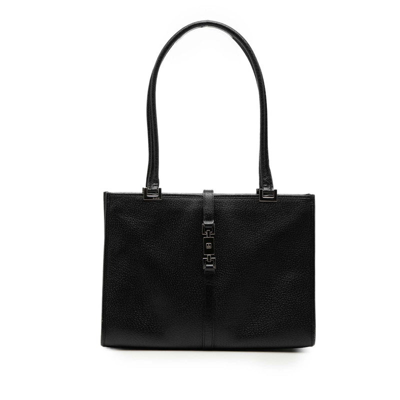 グッチ ジャッキー ショルダーバッグ 002 1073 ブラック レザー レディース GUCCI 【中古】