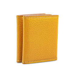 エルメス ミニフォトケース6 イエロー シェーブル レディース HERMES 【中古】