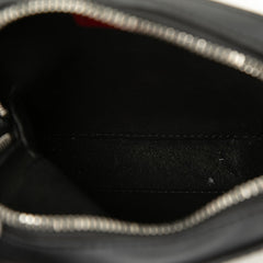 ヴァレンチノ ガラヴァーニ VLTNロゴ 斜め掛け ショルダーバッグ ブラック レザー レディース Valentino 【中古】