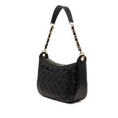 シャネル ココマーク マトラッセ チェーン ショルダーバッグ ワンショルダー ブラック キャビアスキン レディース CHANEL 【中古】