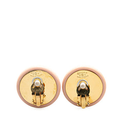 シャネル ココマーク イヤリング ゴールド ピンク メッキ レディース CHANEL 【中古】