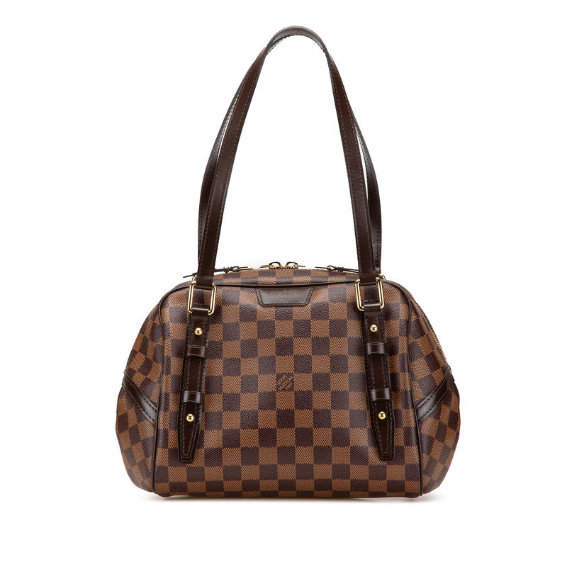 ルイ ヴィトン ダミエ リヴィントンPM ショルダーバッグ N41157 ブラウン PVC レザー レディース LOUIS VUITTON 【中古】