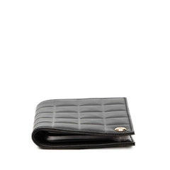シャネル ココマーク チョコバー カードケース ブラック ラムスキン レディース CHANEL 【中古】