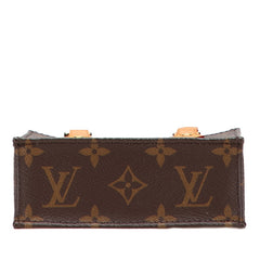 ルイ ヴィトン モノグラム プティット サックプラ ハンドバッグ ショルダーバッグ 2WAY M69442 ブラウン PVC レザー レディース LOUIS VUITTON 【中古】