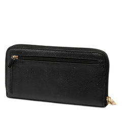シャネル ココマーク ラウンドファスナー 長財布 ブラック キャビアスキン レディース CHANEL 【中古】