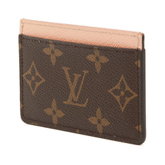 ルイ ヴィトン モノグラム ポルト カルト サーンプル カードケース M61441 ブラウン ピンク PVC レザー レディース LOUIS VUITTON 【中古】