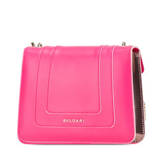 ブルガリ セルペンティ フォーエバー チェーン ショルダーバッグ ピンク レザー レディース BVLGARI 【中古】