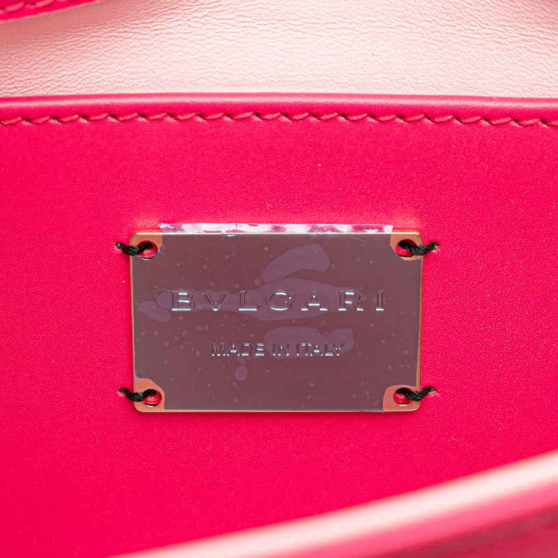 ブルガリ セルペンティ フォーエバー チェーン ショルダーバッグ ピンク レザー レディース BVLGARI 【中古】