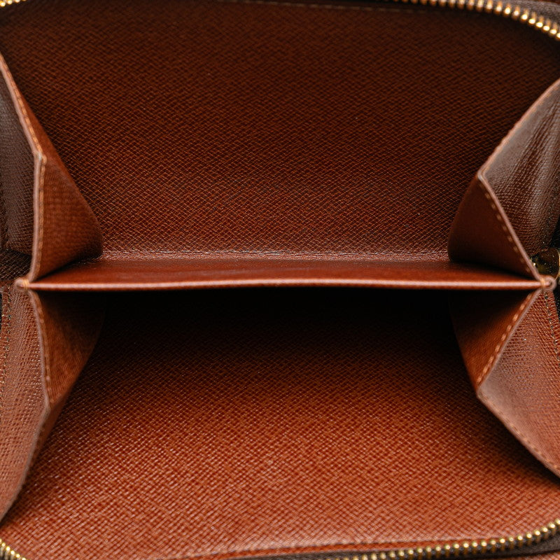 ルイ ヴィトン モノグラム ポルトパピエ 二つ折り財布 M61207 ブラウン PVC レザー レディース LOUIS VUITTON 【中古】