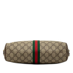 グッチ オフィディア GGスプリーム シェリーライン 斜め掛け ショルダーバッグ 517080 ベージュ PVC レザー レディース GUCCI 【中古】