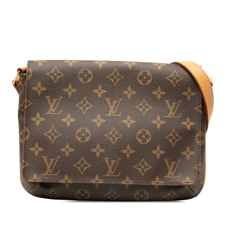 ルイ ヴィトン モノグラム ミュゼット タンゴ ショート ショルダーバッグ M51257 ブラウン PVC レザー レディース LOUIS VUITTON 【中古】