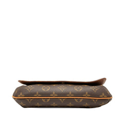 ルイ ヴィトン モノグラム ミュゼット タンゴ ショート ショルダーバッグ M51257 ブラウン PVC レザー レディース LOUIS VUITTON 【中古】