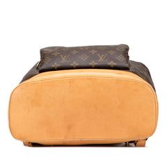 ルイ ヴィトン モノグラム モンスリGM リュック バックパック M51135 ブラウン PVC レザー レディース LOUIS VUITTON 【中古】