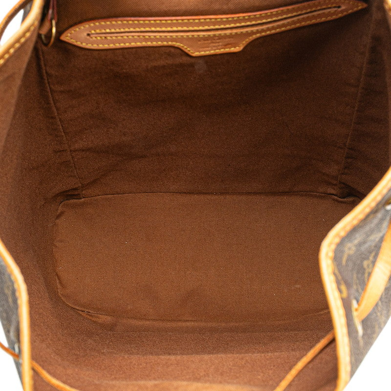 ルイ ヴィトン モノグラム モンスリGM リュック バックパック M51135 ブラウン PVC レザー レディース LOUIS VUITTON 【中古】