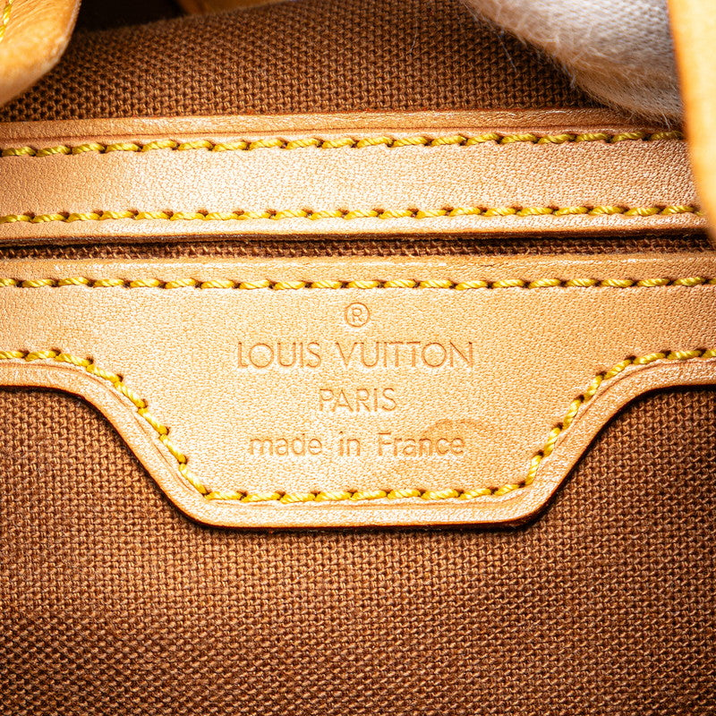 ルイ ヴィトン モノグラム モンスリGM リュック バックパック M51135 ブラウン PVC レザー レディース LOUIS VUITTON 【中古】