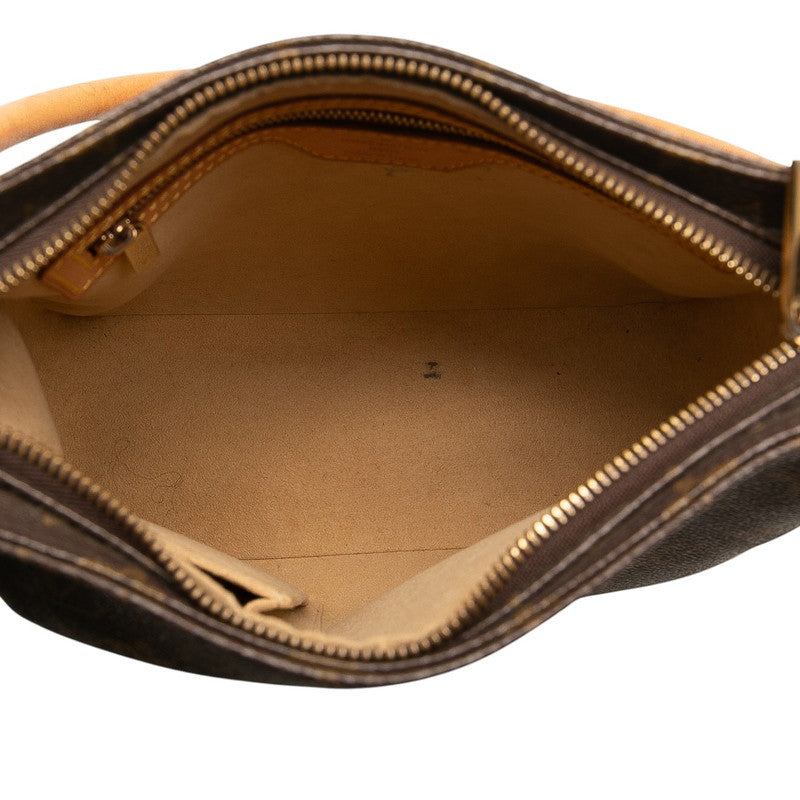 ルイ ヴィトン モノグラム ルーピングMM ワンショルダーバッグ ハンドバッグ M51146 ブラウン PVC レザー レディース LOUIS VUITTON 【中古】