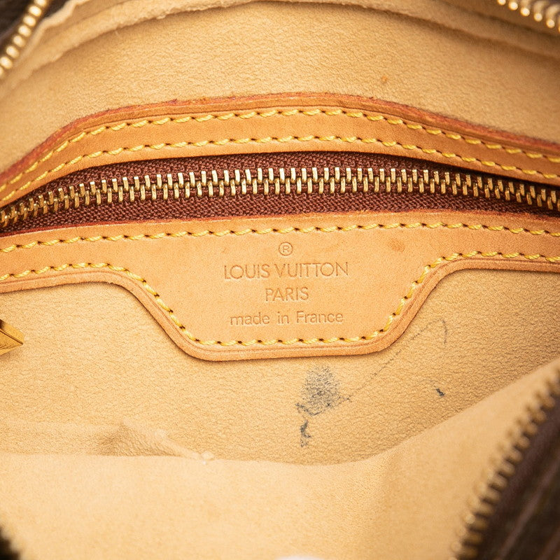 ルイ ヴィトン モノグラム ルーピングMM ワンショルダーバッグ ハンドバッグ M51146 ブラウン PVC レザー レディース LOUIS VUITTON 【中古】
