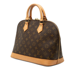ルイ ヴィトン モノグラム アルマPM 旧型 ハンドバッグ M51130 ブラウン PVC レザー レディース LOUIS VUITTON 【中古】