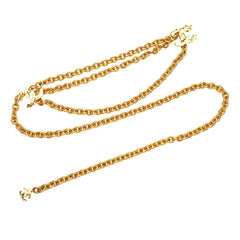 シャネル ココマーク チェーン ベルト ゴールド メッキ レディース CHANEL 【中古】