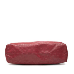 グッチ GGインプリメ トートバッグ 211137 レッド ピンク PVC レザー レディース GUCCI 【中古】