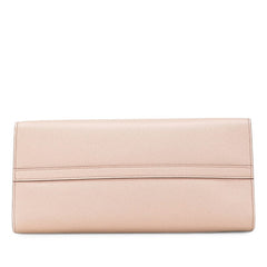 プラダ モノクローム ハンドバッグ ショルダーバッグ 2WAY ピンクベージ レザー レディース PRADA 【中古】