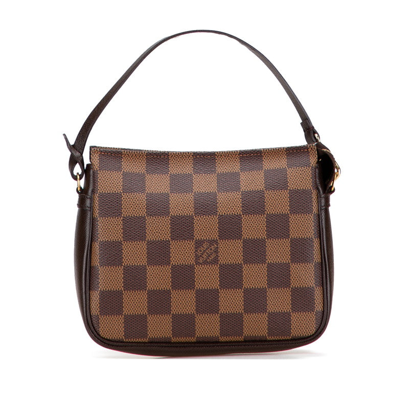 ルイ ヴィトン ダミエ トゥルース メイクアップ ポーチ ハンドバッグ N51982 ブラウン PVC レザー レディース LOUIS VUITTON 【中古】
