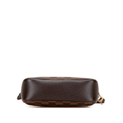 ルイ ヴィトン ダミエ トゥルース メイクアップ ポーチ ハンドバッグ N51982 ブラウン PVC レザー レディース LOUIS VUITTON 【中古】