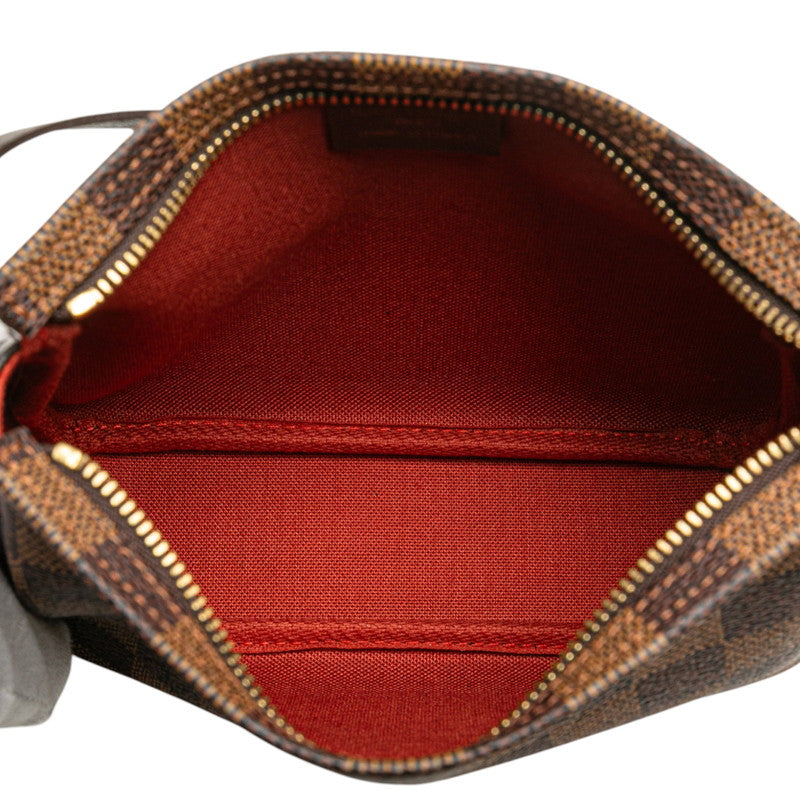 ルイ ヴィトン ダミエ トゥルース メイクアップ ポーチ ハンドバッグ N51982 ブラウン PVC レザー レディース LOUIS VUITTON 【中古】