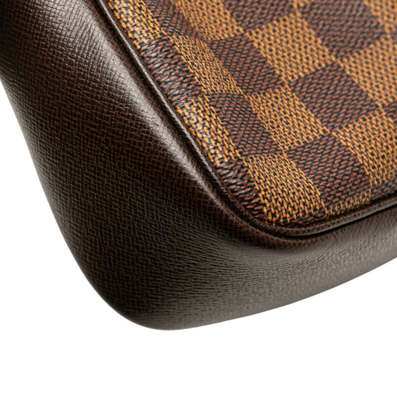 ルイ ヴィトン ダミエ トゥルース メイクアップ ポーチ ハンドバッグ N51982 ブラウン PVC レザー レディース LOUIS VUITTON 【中古】