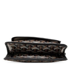 ゴヤール プリュメ 斜め掛け ショルダーバッグ ポーチウォレット ブラック ブラウン PVC レザー レディース GOYARD 【中古】