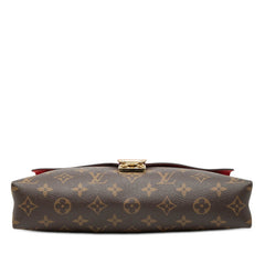 ルイ ヴィトン モノグラム パラス チェーン ショルダーバッグ M41201 スリーズ レッド ブラウン PVC レザー レディース LOUIS VUITTON 【中古】