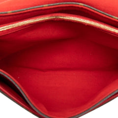 ルイ ヴィトン モノグラム パラス チェーン ショルダーバッグ M41201 スリーズ レッド ブラウン PVC レザー レディース LOUIS VUITTON 【中古】