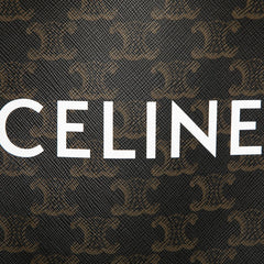 セリーヌ トリオンフ バーティカルカバ ミニ ハンドバッグ ショルダーバッグ 2WAY ブラウン PVC レザー レディース CELINE 【中古】