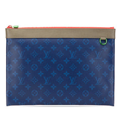 ルイ ヴィトン モノグラム パシフィック アポロ クラッチバッグ M63047 ブルー グレー マルチカラー PVC レザー メンズ LOUIS VUITTON 【中古】